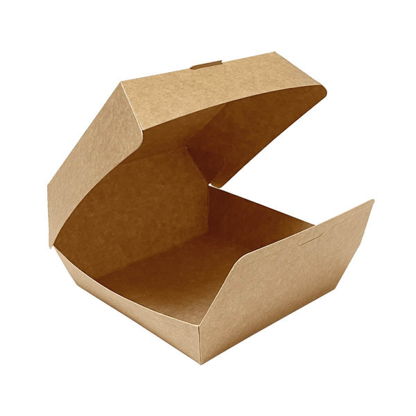 Burger Box, Karton, 135x135x80mm, braun