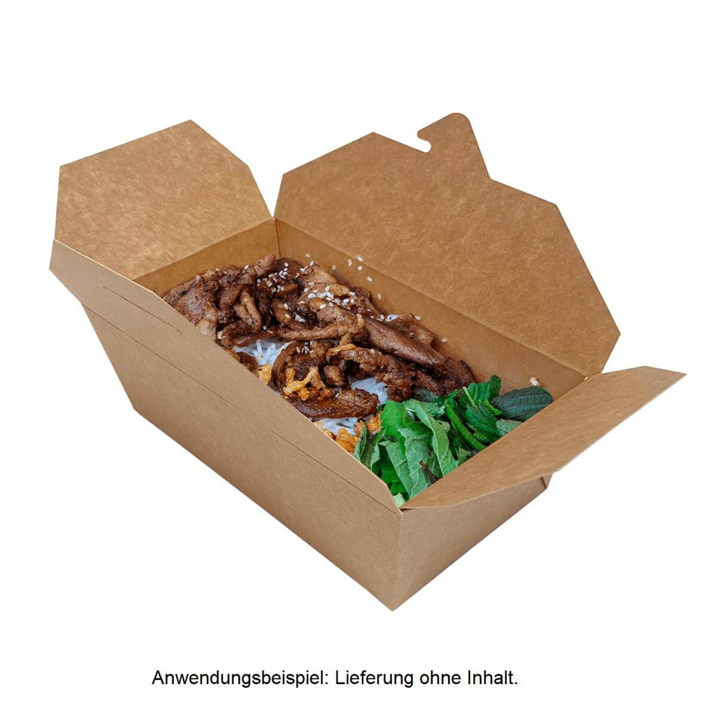 Multi-Food Box, Kraft, 1100ml, braun