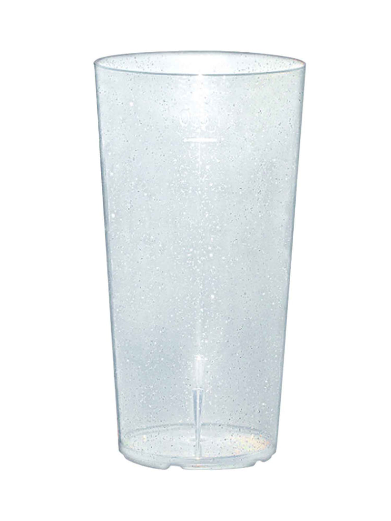 Trinkbecher, Mehrweg, PP, Glitzer/transparent, 200ml