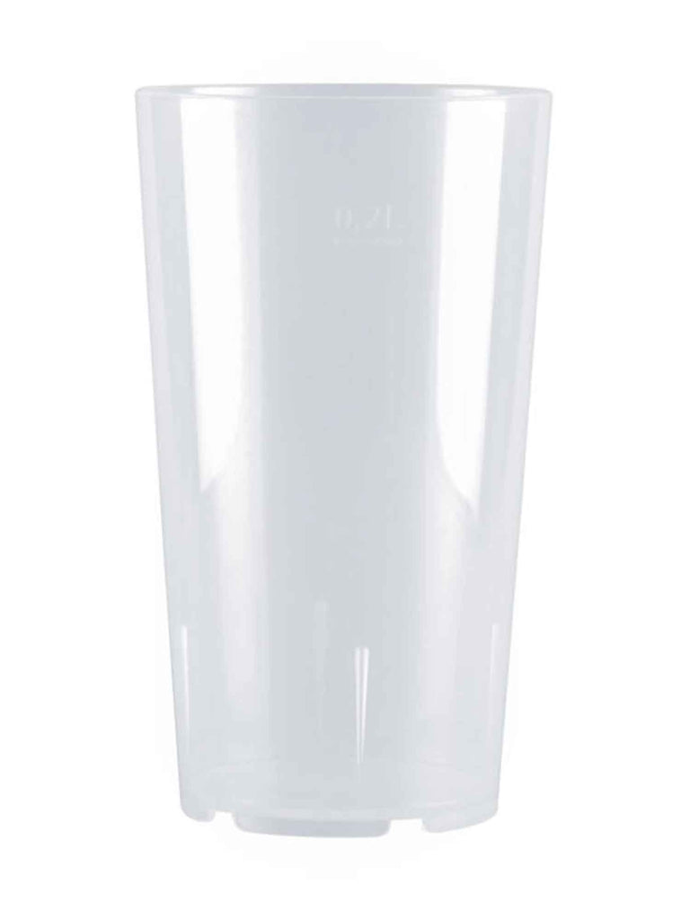 Trinkbecher, Mehrweg, PP, transparent, 250ml, 20St.