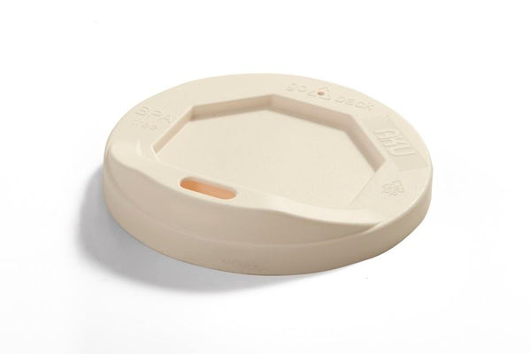 Deckel mit Trinköffnung, Mehrweg, PP, creme (64 Stk.)