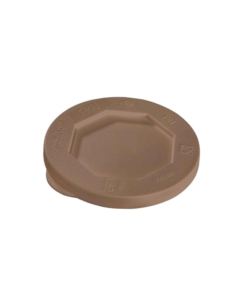 Deckel geschlossen, Mehrweg, PP, cappuccino (64 Stk.)