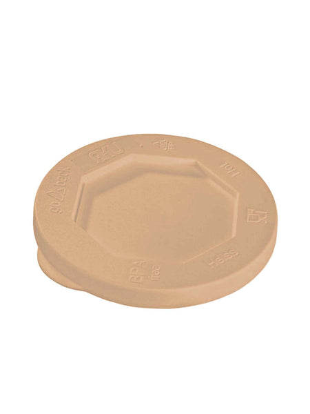 Deckel geschlossen, Mehrweg, PP, cappuccino (64 Stk.)