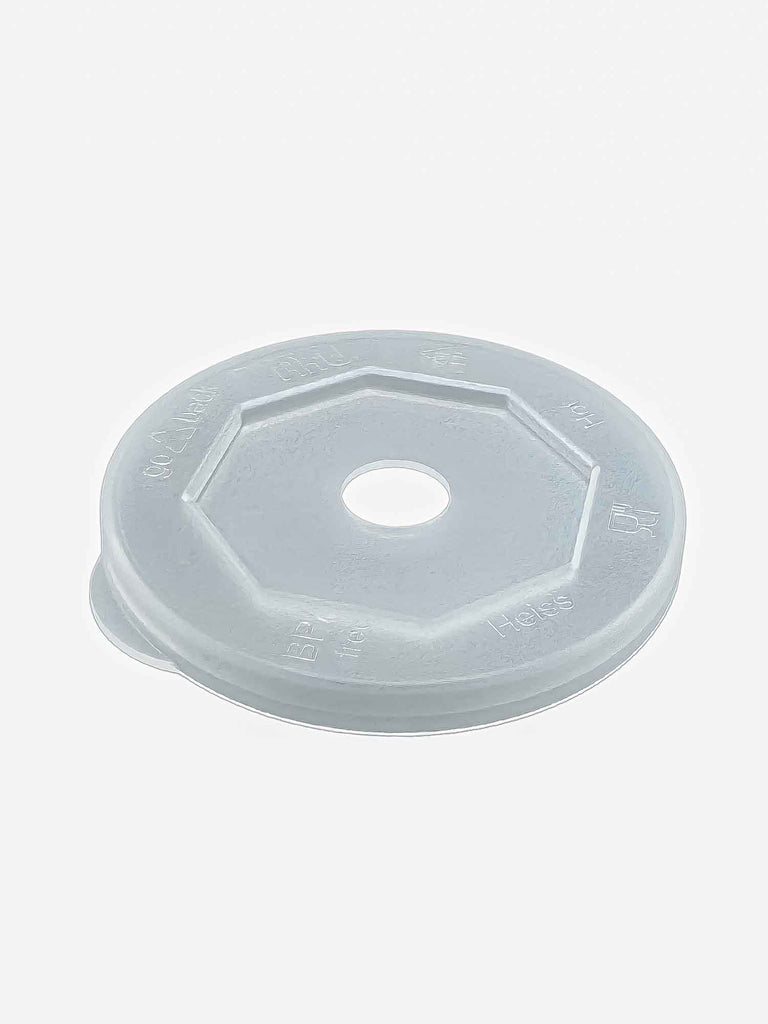 Deckel mit Loch, Mehrweg, PP, transparent (48 Stk.)