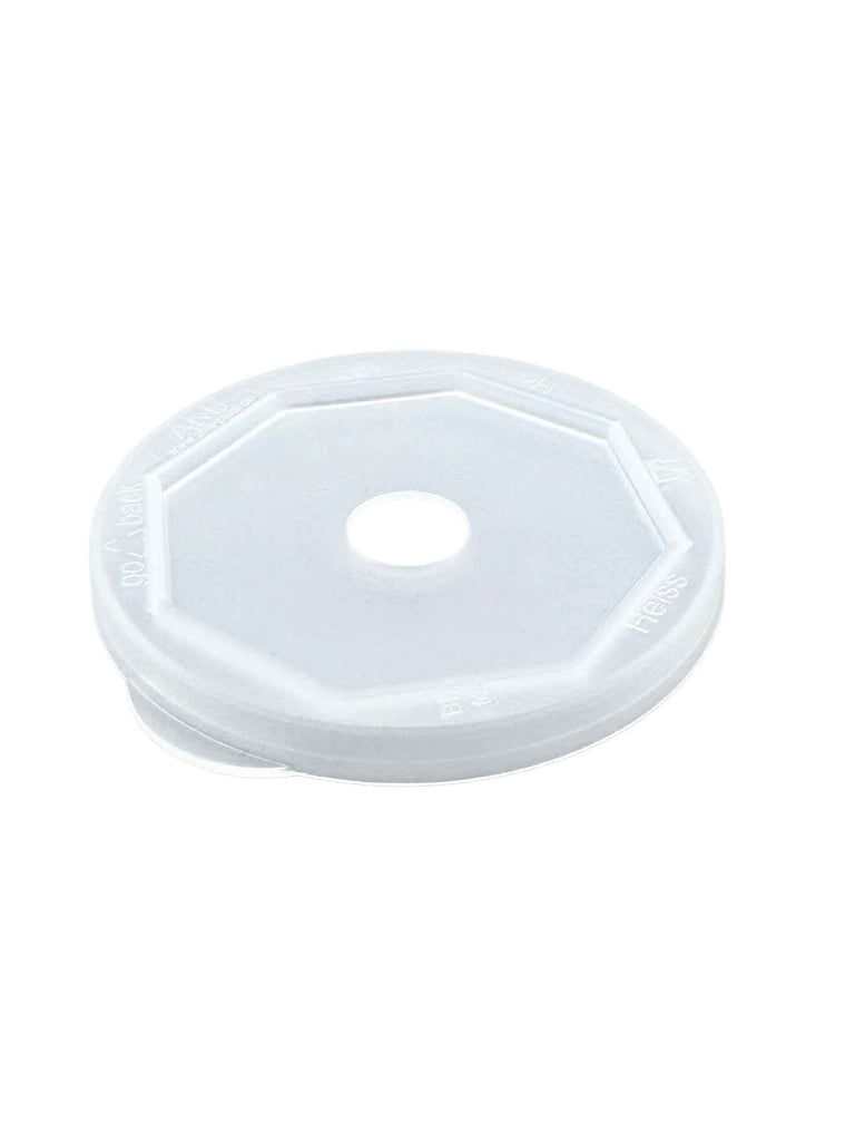 Deckel mit Loch, Mehrweg, PP, transparent  (100 Stk.)
