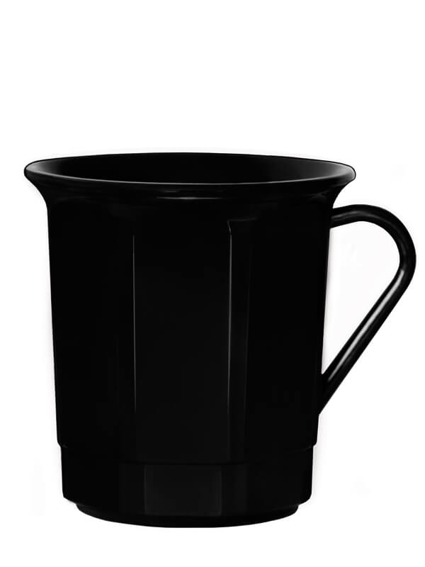 Kaffeebecher, Mehrweg, PP, schwarz, 300ml