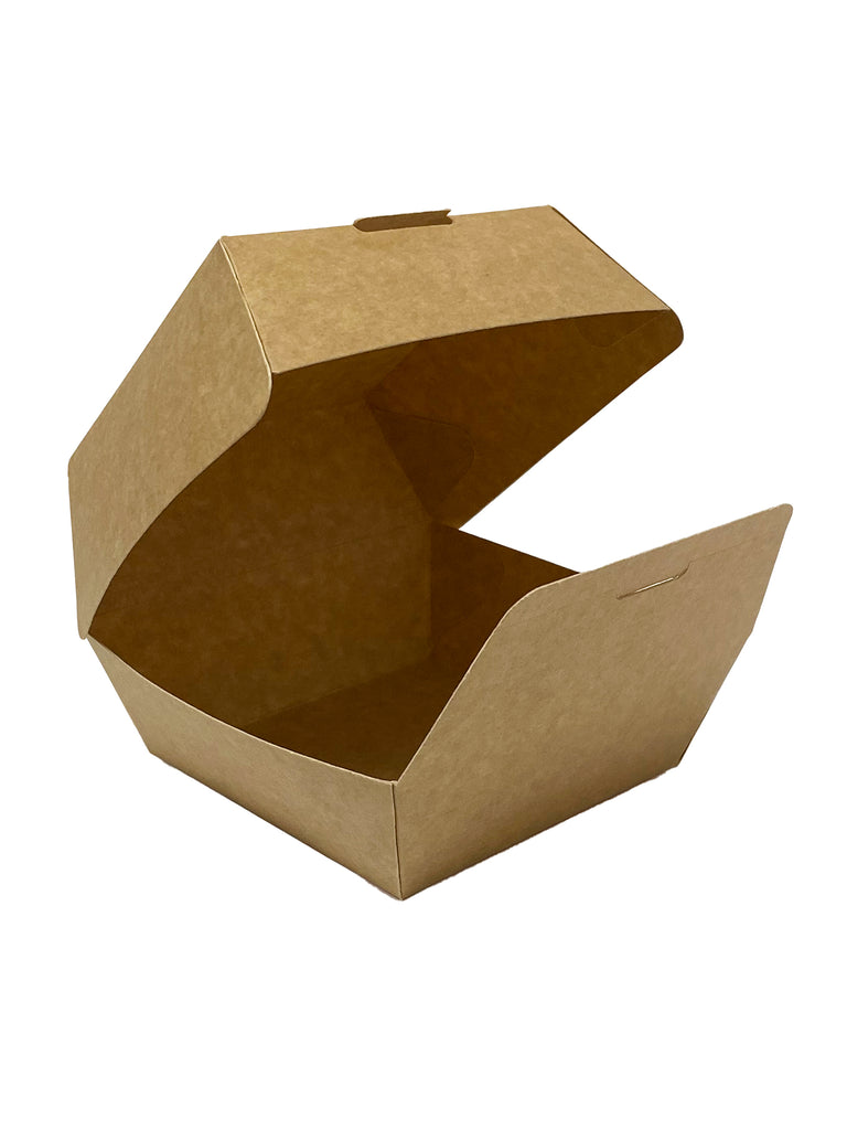 Burger Box, Karton, 105x105x85mm, braun