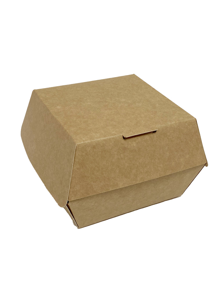 Burger Box, Karton, 105x105x85mm, braun