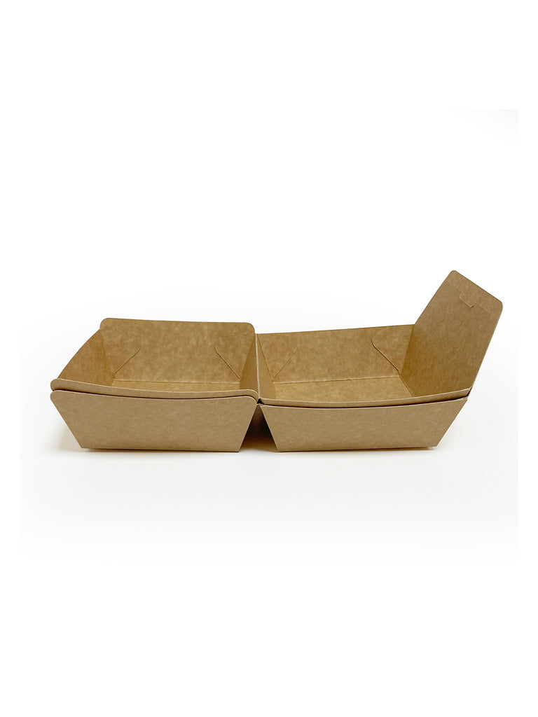 Burger Box, Karton, 105x105x85mm, braun