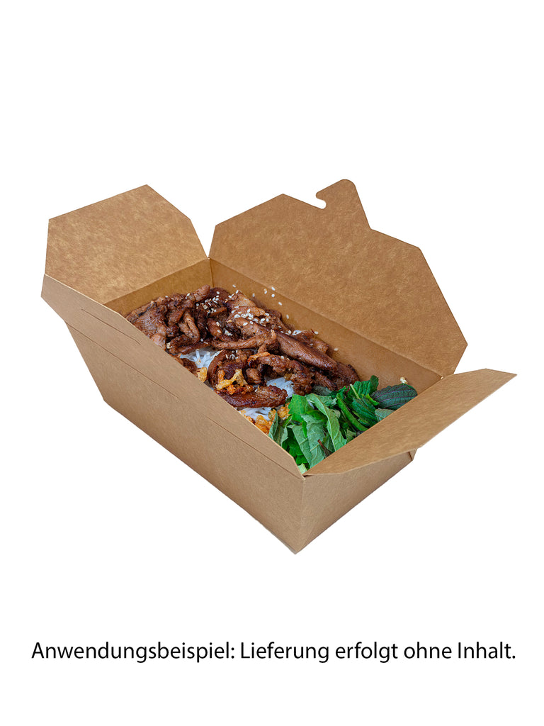 Multi-Food Box, Kraft, 1100ml, braun