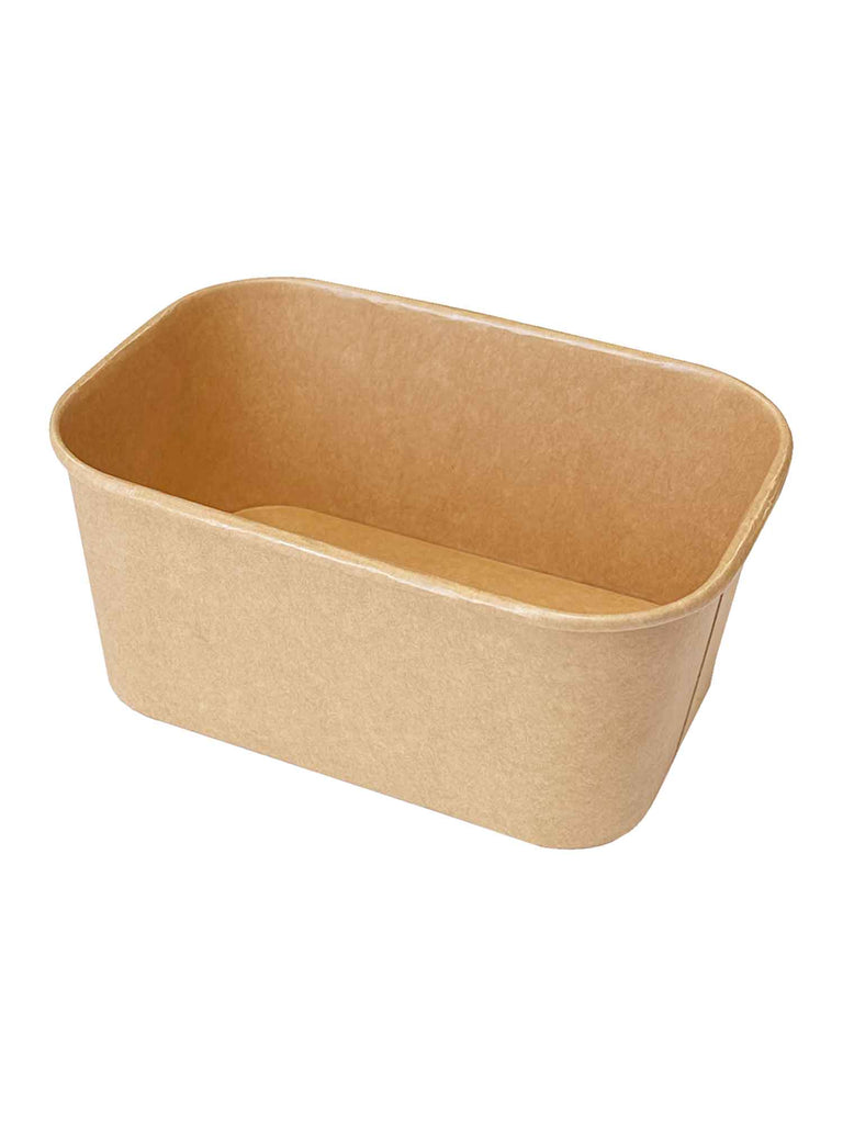 Pappschale, braun, 1000ml, rechteckig