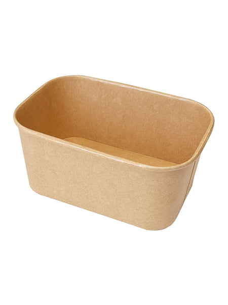 Pappschale, braun, 1000ml, rechteckig