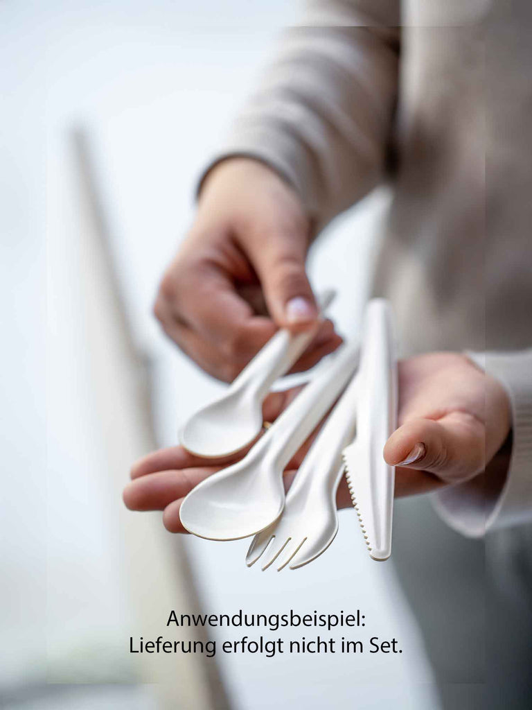 Papier Kaffeelöffel, 130mm, weiß