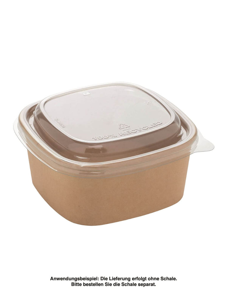 Deckel, RPET, klar, 130x130mm