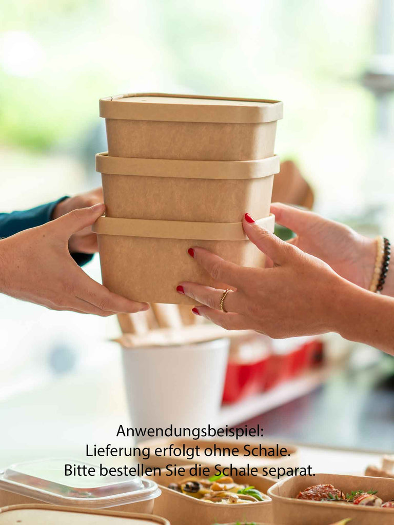 Deckel, Pappe, braun, rechteckig, 172x120mm