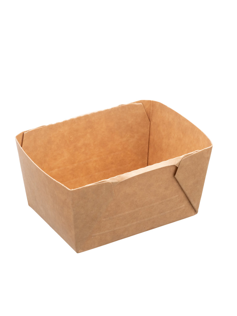Deli2Go Feinkostbecher, Pappe, braun, 250ml, rechteckig