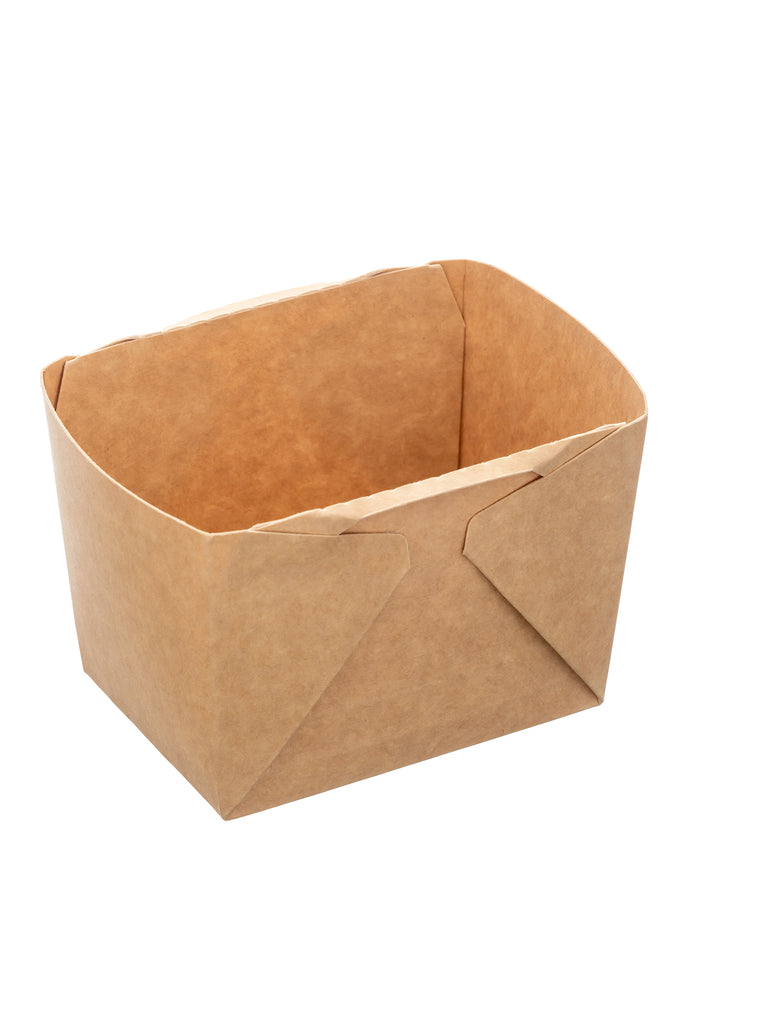 Deli2Go Feinkostbecher, Pappe, braun, 375ml, rechteckig