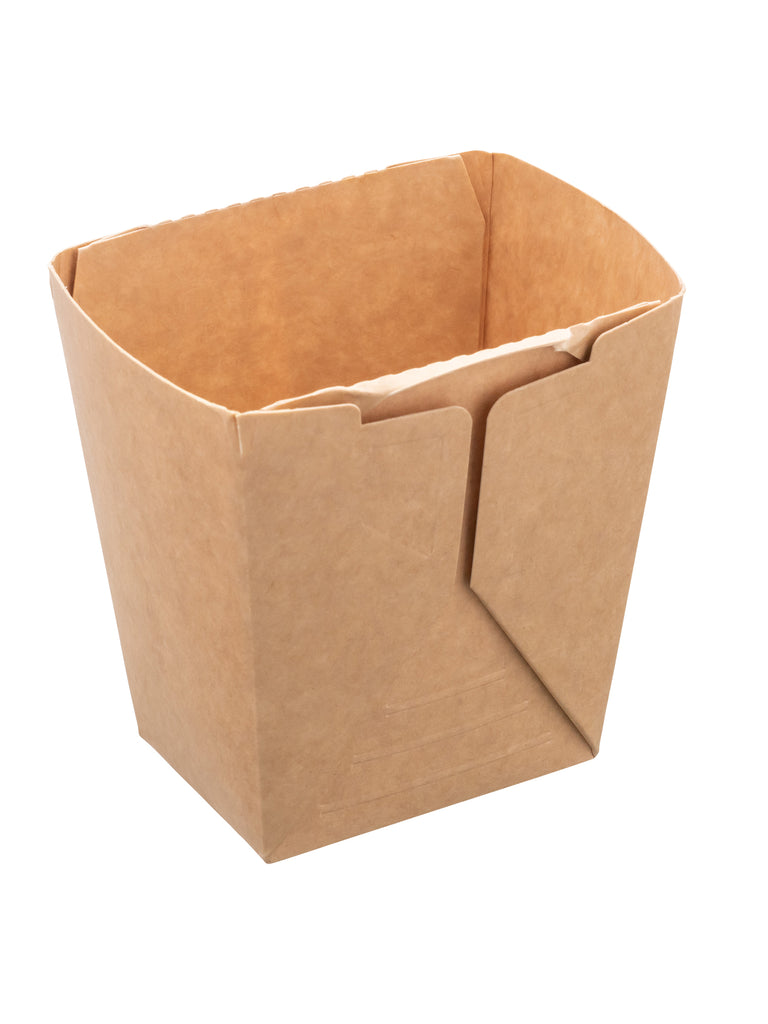 Deli2Go Feinkostbecher, Pappe, braun, 500ml, rechteckig