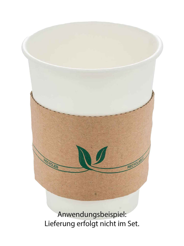 Bechermanschette, 10x5cm, Pappe, braun