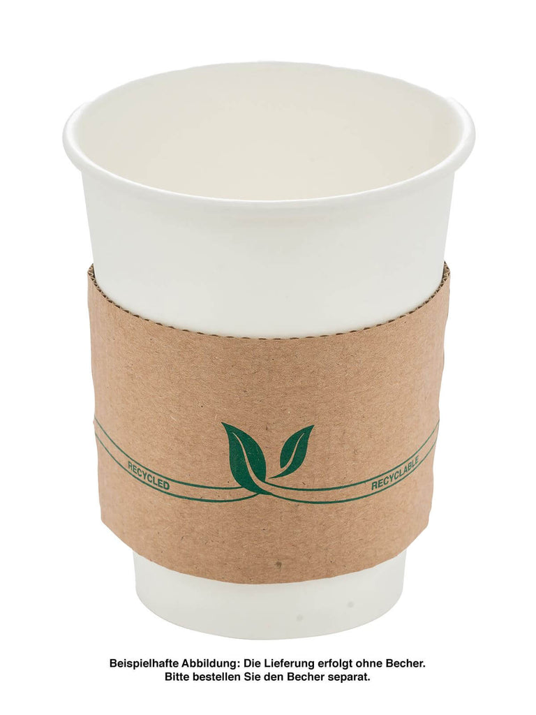 Bechermanschette, 10x5cm, Pappe, braun