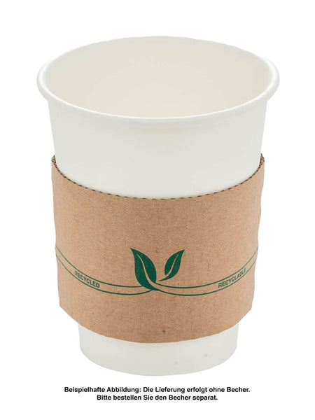 Bechermanschette, 11x6cm, Pappe, braun