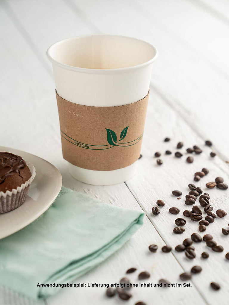 Bechermanschette, 10x5cm, Pappe, braun