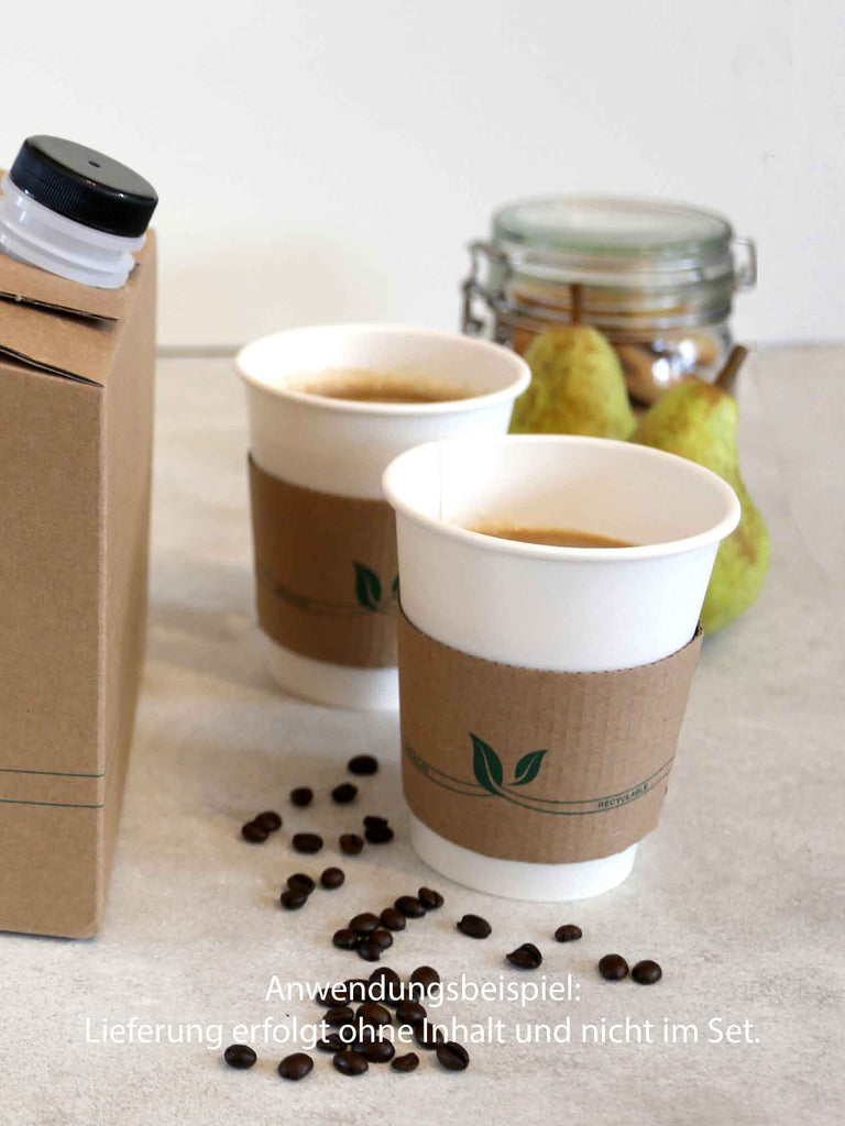 Bechermanschette, 11x6cm, Pappe, braun