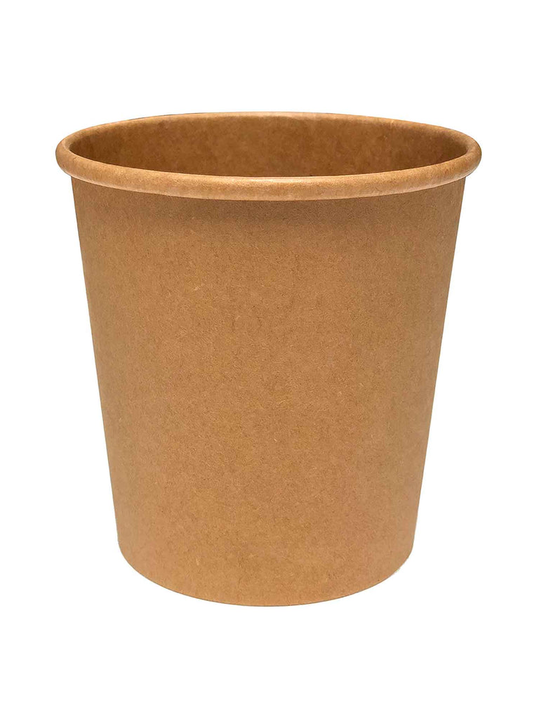 Pappschale Suppe, rund, braun, 450ml