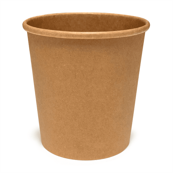 Pappschale Suppe, 450ml, rund, braun, 96 cm