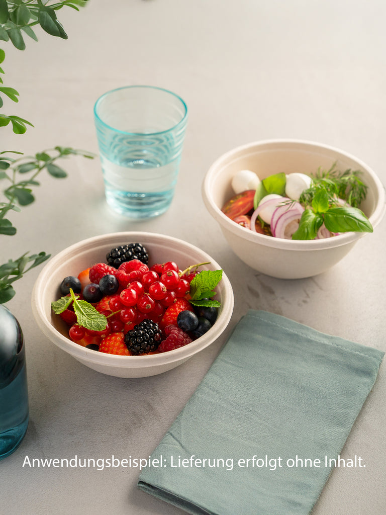 Schale "Buddha Bowl", Bagasse, rund, 375ml