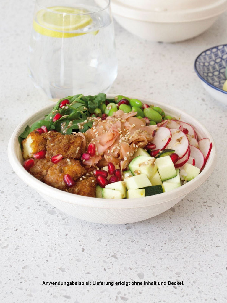 Schale "Buddha Bowl", Bagasse, rund, 600ml