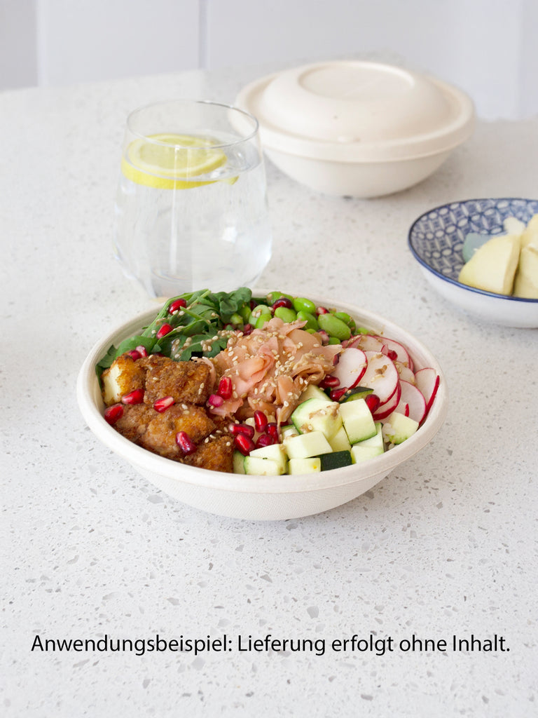 Schale "Buddha Bowl", Bagasse, rund, 600ml