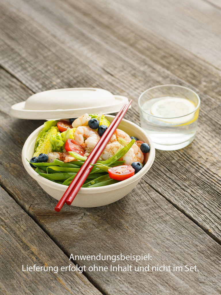 Schale "Buddha Bowl", Bagasse, rund, 750ml