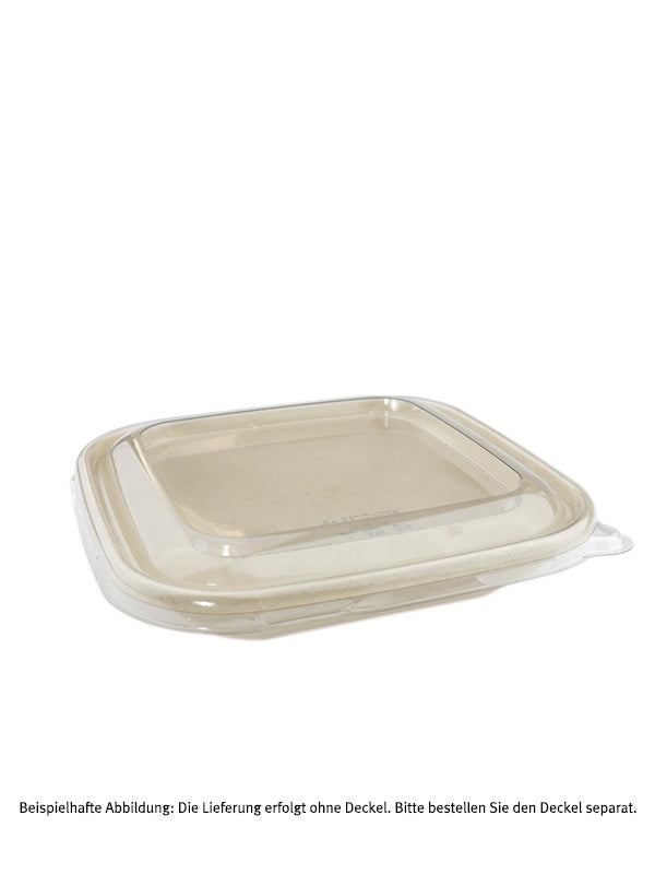 Schale "BePulp" m. PLA-Laminierung, quadratisch, 500ml
