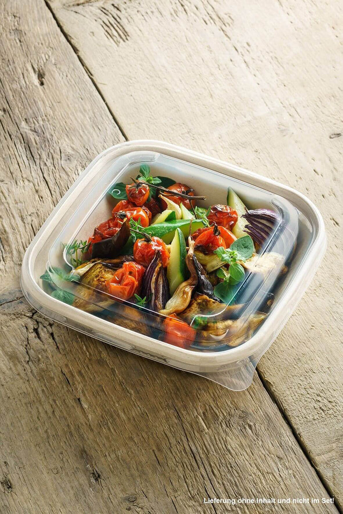 Schale "BePulp" m. PLA-Laminierung, quadratisch, 500ml