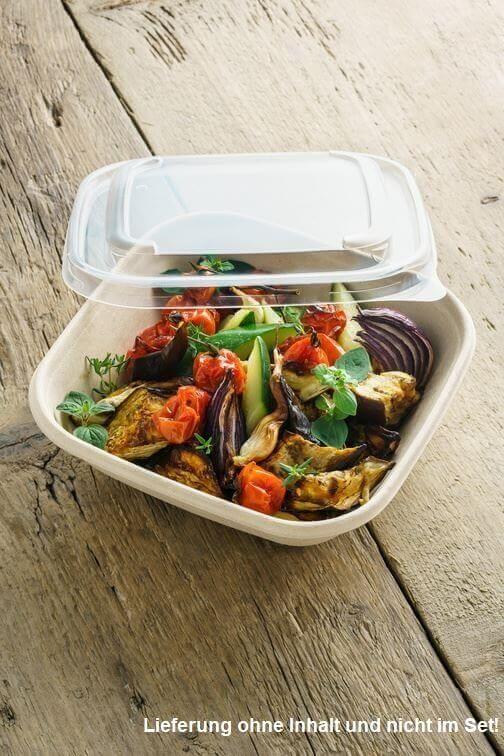 Schale "BePulp" m. PLA-Laminierung, quadratisch, 500ml