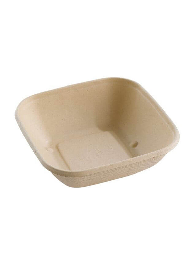 Schale "BePulp" m. PLA-Laminierung, quadratisch, 750ml