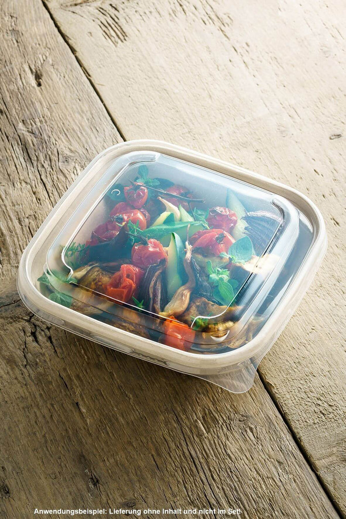 Schale "BePulp" m. PLA-Laminierung, quadratisch, 750ml