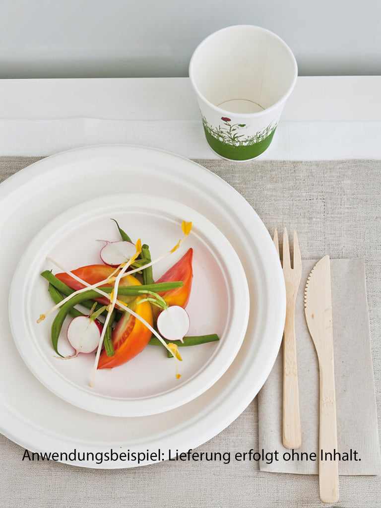 Teller, rund, Bagasse, 18cm