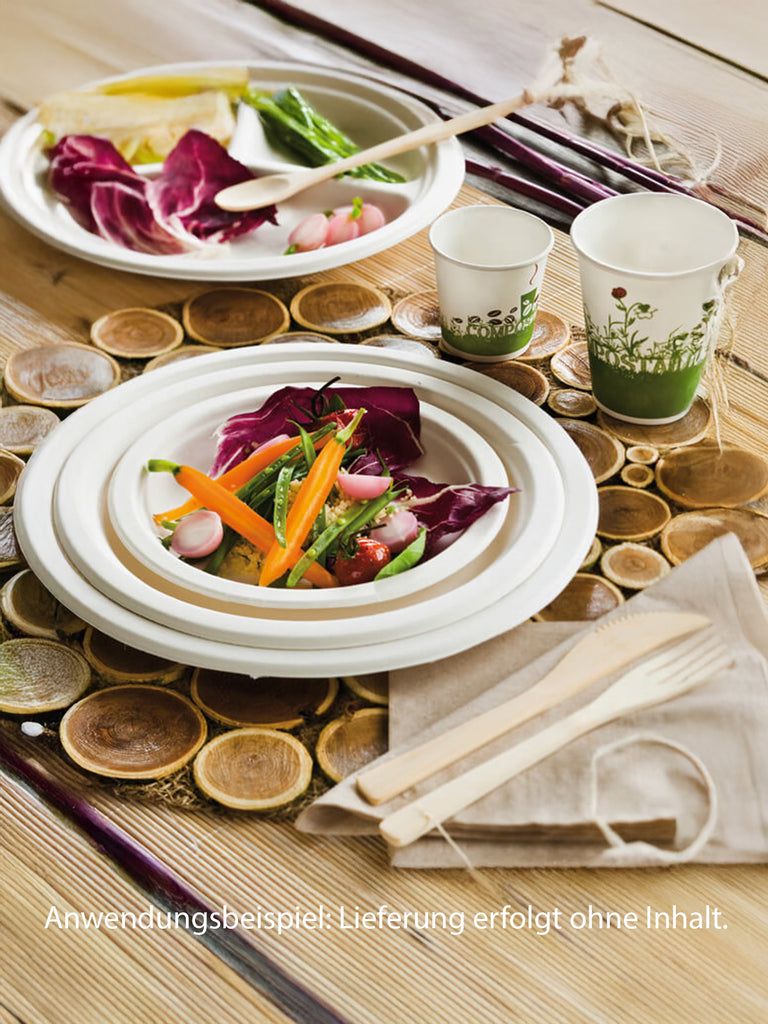 Teller, rund, Bagasse, 23 cm