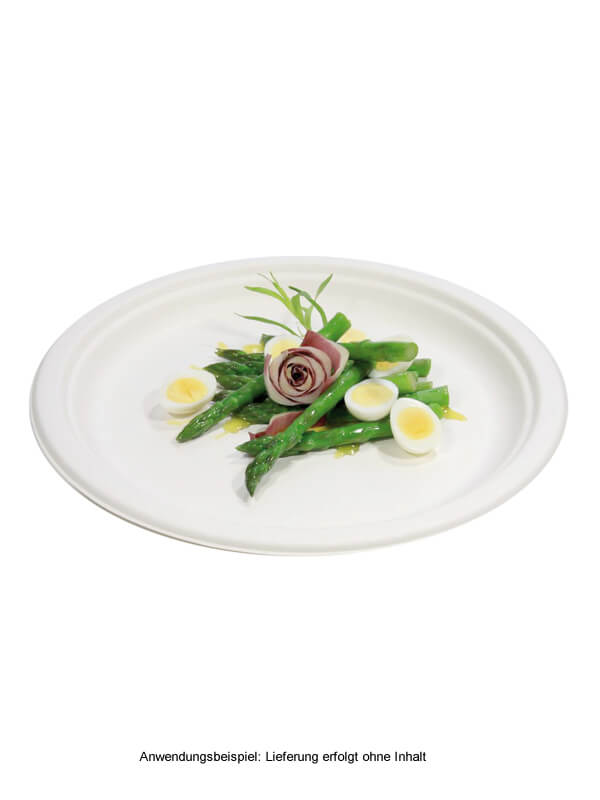 Teller, rund, Bagasse, 26cm