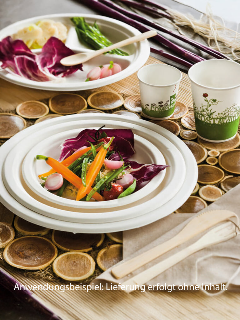 Teller, rund, Bagasse, 26cm