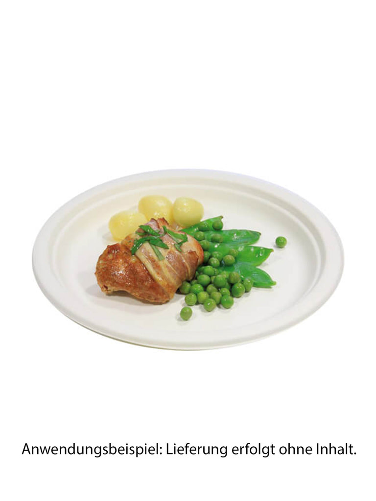 Teller, rund, Bagasse, 26cm