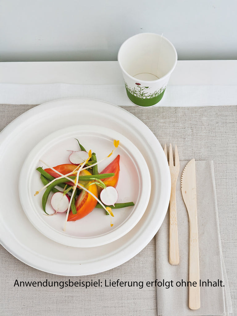 Teller, rund, Bagasse, 26cm