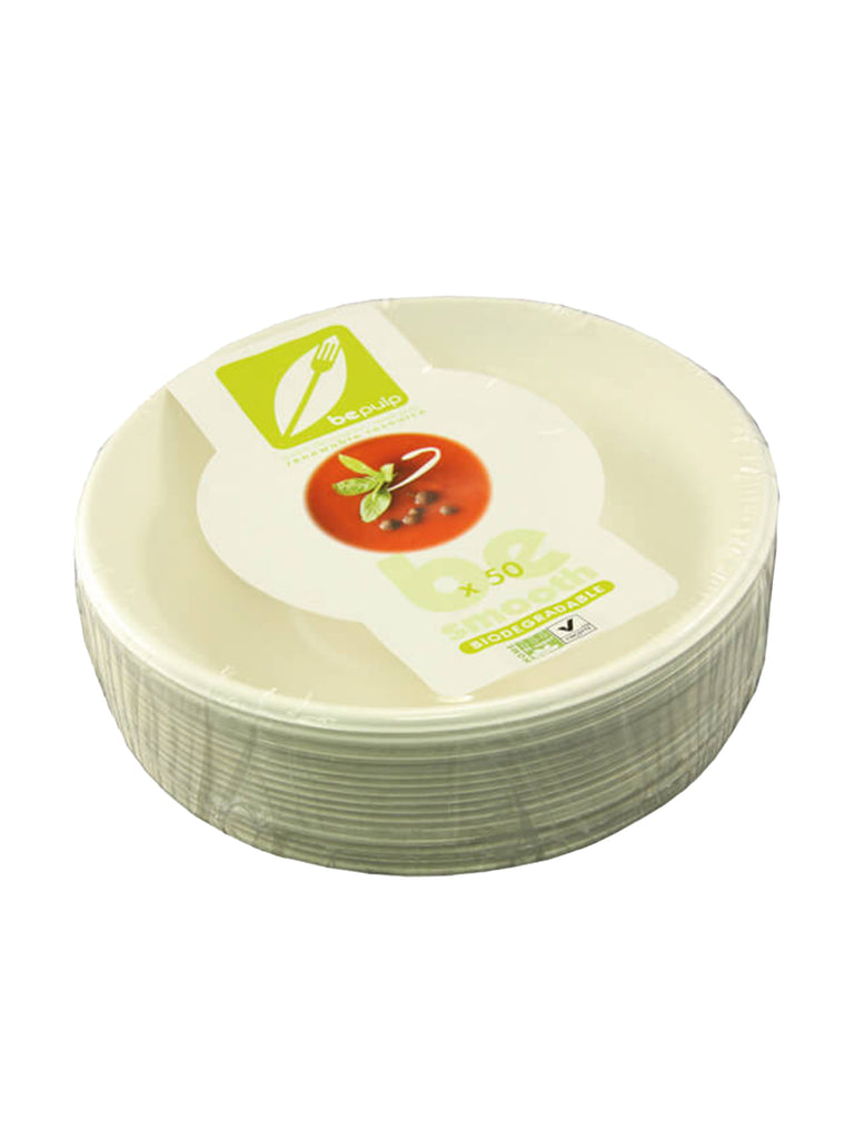 Tiefer Teller, rund, Bagasse, 18cm