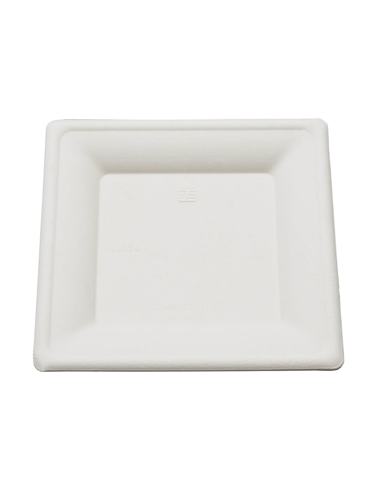 Teller, quadratisch, Bagasse, 150x150mm