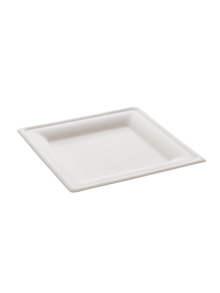 Teller, quadratisch, Bagasse, 200x200mm