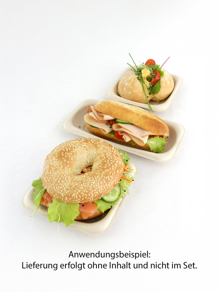 Schale "BePulp Grab&Go", rechteckig, 200x100mm