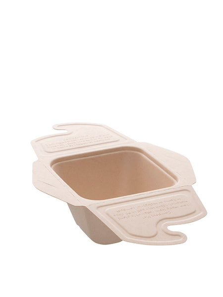 Bio Take-away Box, quadratisch, 500ml