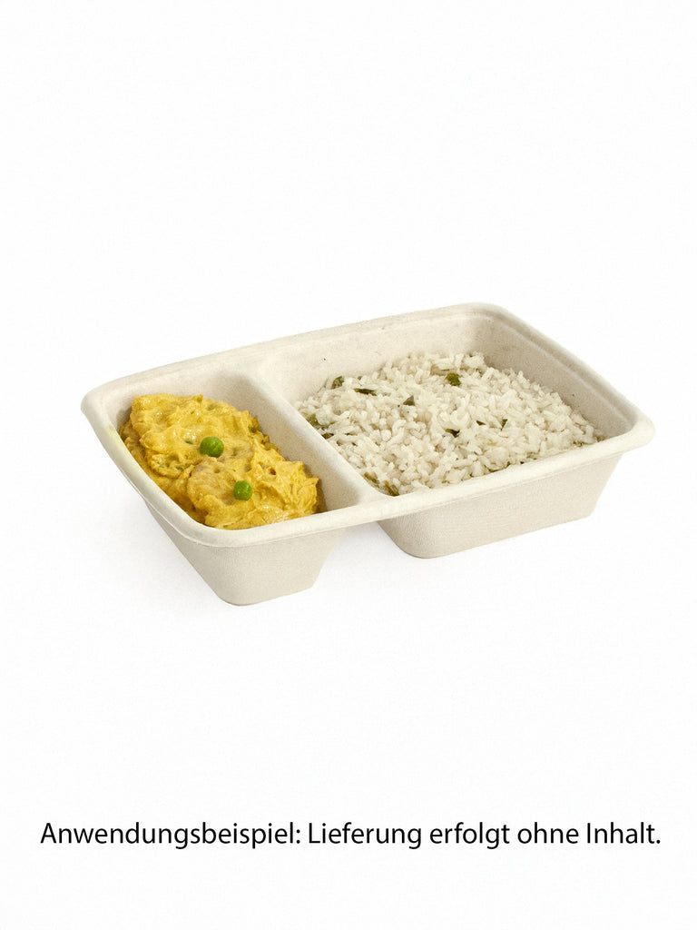 Menüschale "BePulp", zweigeteilt, 550/250ml